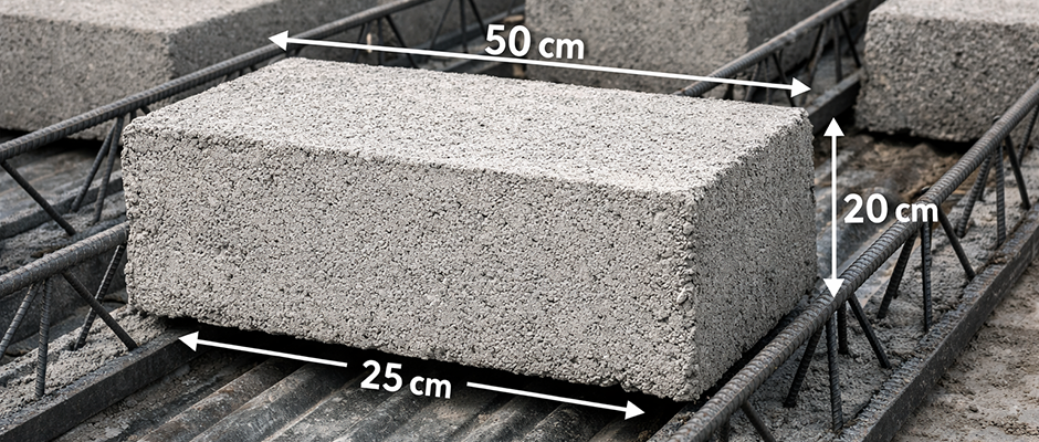 اندازه و ابعاد بلوک سقفی سیمانی تیرچه چند سانت است؟